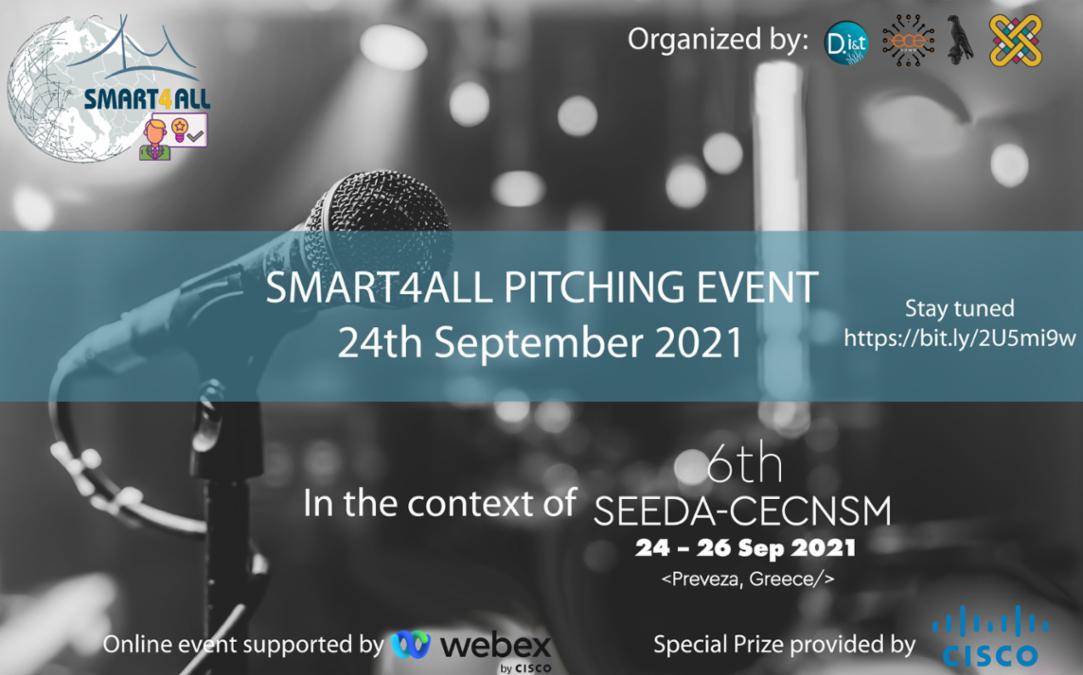 1st SMART4ALL pitching event on SEEDA-CECNSM