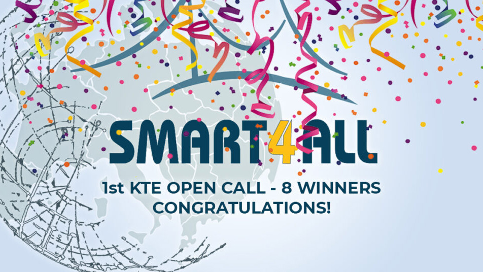 1st SMART4ALL Open Call on Knowledge Transfer Experiments Winners