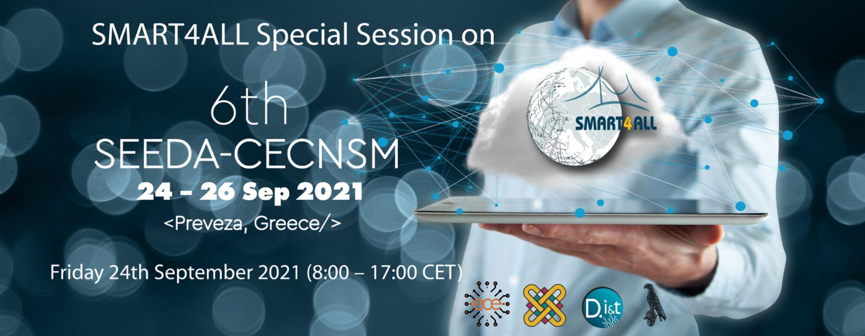 SMART4ALL Special Session on SEEDA-CECNSM, 24th September 2021