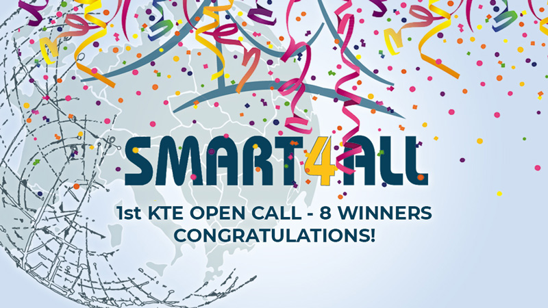 SMART4ALL selects 8 winning consortia for its 1st Open Call on Knowledge Transfer Experiments