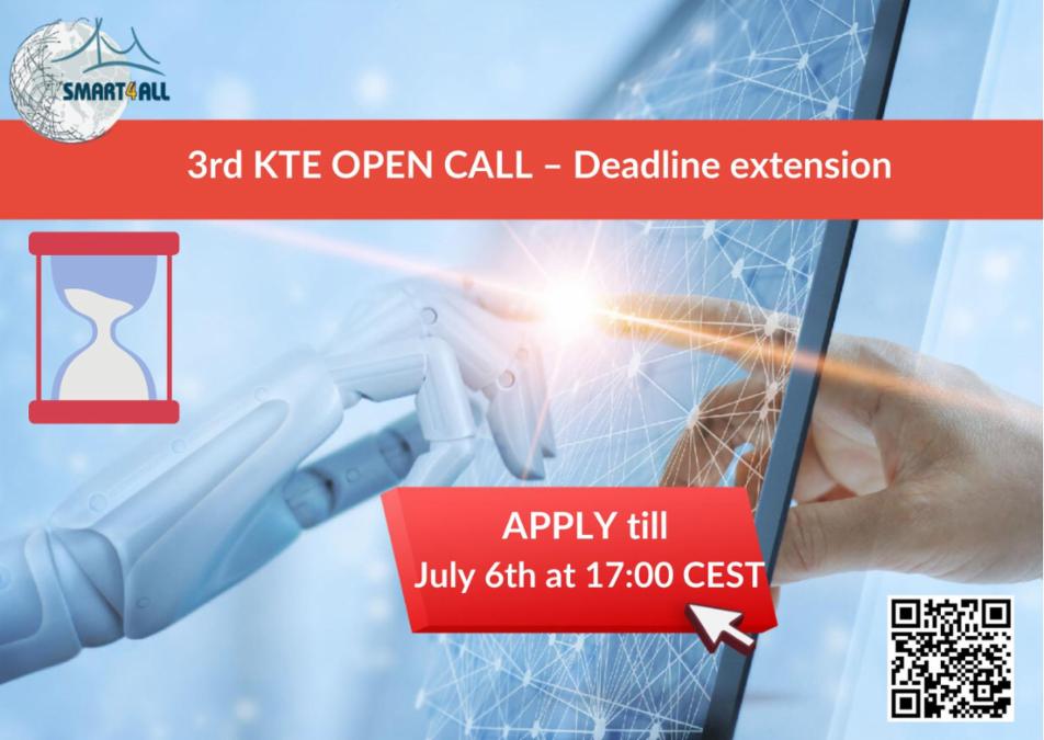 3rd KTE Open Call deadline extension